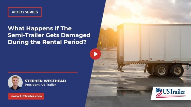 semi-trailer gets damaged